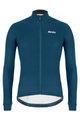 SANTINI Cyklistický dres s dlhým rukávom zimný - COLORE WINTER - modrá