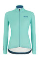 SANTINI Cyklistický dres s dlhým rukávom zimný - COLORE LADY WINTER - svetlo modrá