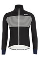SANTINI Cyklistická zateplená bunda - COLORE - čierna