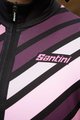SANTINI Cyklistický dres s dlhým rukávom zimný - CORAL RAGGIO LADY - ružová/čierna