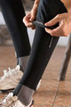 SANTINI Cyklistické návleky na nohy - TOTUM - čierna