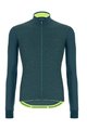 SANTINI Cyklistický dres s dlhým rukávom zimný - COLORE PURO WINTER - zelená