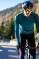 SANTINI Cyklistický zimný dres a nohavice - COLORE PURO WINTER - čierna/zelená