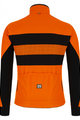 SANTINI Cyklistická zimná bunda a nohavice - COLORE BENGAL WINTER - čierna/oranžová