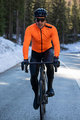 SANTINI Cyklistická zateplená bunda - VEGA XTREME - oranžová