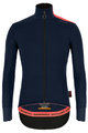 SANTINI Cyklistická zimná bunda a nohavice - VEGA XTREME - čierna/šedá/modrá