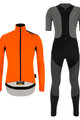 SANTINI Cyklistická zimná bunda a nohavice - VEGA XTREME WINTER - čierna/oranžová/šedá