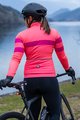 SANTINI Cyklistický dres s dlhým rukávom zimný - CORAL BENGAL LADY - ružová
