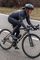 SANTINI Cyklistický dres s dlhým rukávom zimný - COLORE PURO LADY - čierna