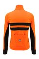 SANTINI Cyklistická zimná bunda a nohavice - COLORE HALO + LAVA - oranžová/čierna