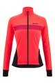SANTINI Cyklistická zateplená bunda - CORAL BENGAL LADY - ružová