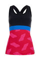 SANTINI Cyklistický dres bez rukávov - SCIA DUNE LADY - čierna/ružová