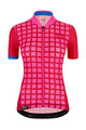 SANTINI Cyklistický dres s krátkym rukávom - SLEEK GRIDO - modrá/ružová