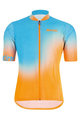 SANTINI Cyklistický dres s krátkym rukávom - TERRA MTB - oranžová/tyrkysová