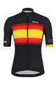 SANTINI Cyklistický dres s krátkym rukávom - LA VUELTA 2019 - čierna/žltá/červená