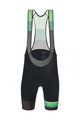 SANTINI Cyklistické nohavice krátke s trakmi - LA VUELTA 2021 - čierna/zelená