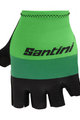 SANTINI Cyklistické rukavice krátkoprsté - LA VUELTA 2021 - zelená