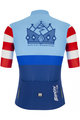 SANTINI Cyklistický dres s krátkym rukávom - LA VUELTA 2021 - modrá