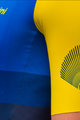 SANTINI Cyklistický dres s krátkym rukávom - LA VUELTA 2021 - žltá/modrá