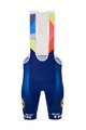 SANTINI Cyklistické nohavice krátke s trakmi - LIDL TREK 2024 - modrá