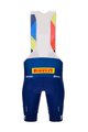 SANTINI Cyklistické nohavice krátke s trakmi - LIDL TREK 2024 - modrá