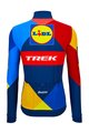 SANTINI Cyklistický dres s dlhým rukávom zimný - LIDL TREK 2024 - žltá/červená/modrá