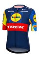 SANTINI Cyklistický dres s krátkym rukávom - LIDL TREK 2024 LADY - modrá/žltá/červená