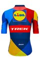 SANTINI Cyklistický dres s krátkym rukávom - LIDL TREK 2024 TEAM ORIGINAL - červená/žltá/modrá