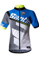 SANTINI Cyklistický dres s krátkym rukávom - CONAN KIDS - biela/čierna/modrá