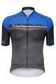 SANTINI Cyklistický dres s krátkym rukávom - SLEEK PLUS - modrá/čierna