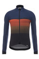 SANTINI Cyklistický dres s dlhým rukávom zimný - EPIC WINTER - oranžová/modrá