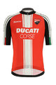 SANTINI Cyklistický dres s krátkym rukávom - DUCATI CORSE 2019 - čierna/červená