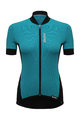 SANTINI Cyklistický dres s krátkym rukávom - BRIO LADY  - modrá/čierna