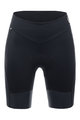 SANTINI Cyklistické nohavice krátke bez trakov - ALBA WINTER - čierna