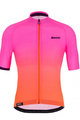 SANTINI Cyklistický dres s krátkym rukávom - KARMA LUCE - ružová/oranžová