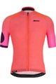SANTINI Cyklistický dres s krátkym rukávom - KARMA MILLE - ružová/oranžová
