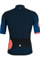 SANTINI Cyklistický dres s krátkym rukávom - KARMA MILLE - modrá/ružová