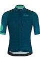 SANTINI Cyklistický dres s krátkym rukávom - KARMA MILLE - modrá/zelená