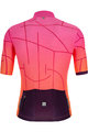 SANTINI Cyklistický dres s krátkym rukávom - TONO PURO - ružová/bordová/oranžová