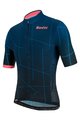 SANTINI Cyklistický dres s krátkym rukávom - TONO PURO - ružová/modrá