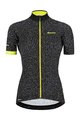 SANTINI Cyklistický dres s krátkym rukávom - GIADA HIP LADY - žltá/čierna