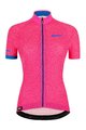 SANTINI Cyklistický dres s krátkym rukávom - GIADA HIP LADY - modrá/ružová