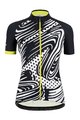 SANTINI Cyklistický dres s krátkym rukávom - GIADA POP LADY - biela/žltá/čierna
