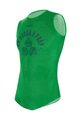 SANTINI Cyklistické tričko bez rukávov - CROWN - zelená