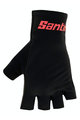SANTINI Cyklistické rukavice krátkoprsté - ISTINTO - čierna