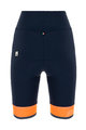 SANTINI Cyklistické nohavice krátke bez trakov - GIADA LUX LADY - oranžová/modrá