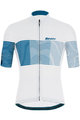 SANTINI Cyklistický dres s krátkym rukávom - TONO FRECCIA - modrá/biela