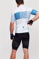SANTINI Cyklistický krátky dres a krátke nohavice - TONO FRECCIA - čierna/biela/modrá