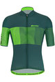 SANTINI Cyklistický krátky dres a krátke nohavice - TONO FRECCIA - zelená/čierna