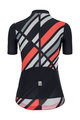 SANTINI Cyklistický krátky dres a krátke nohavice - SLEEK RAGGIO LADY - čierna/ružová